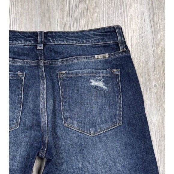 KanCan Jeans Juniors 3/25 Boyfriend Fit Distressed Blue Denim Measures 29 x 28 - Picture 10 of 11